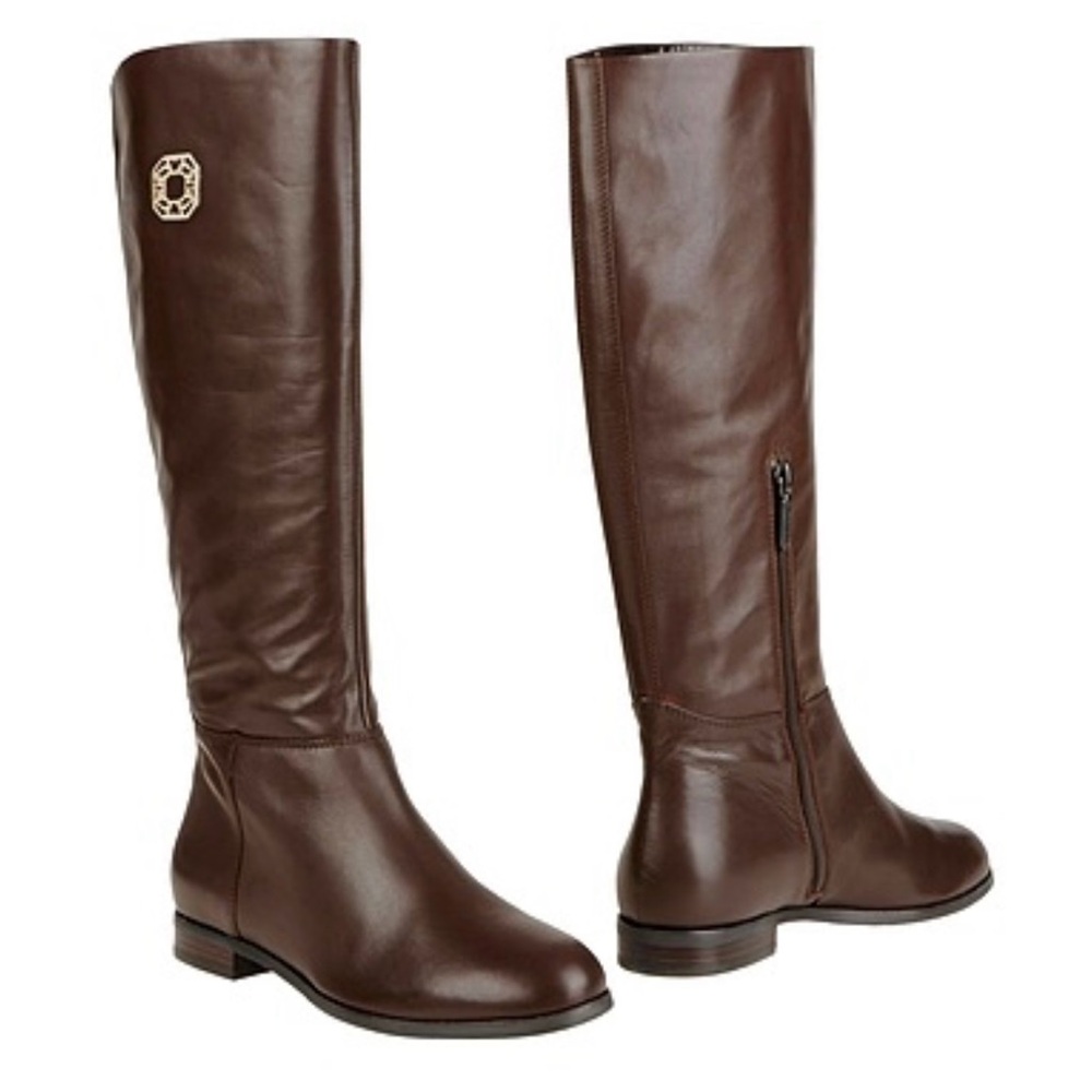 Carlo Pazolini Dark Brown Women’s Over the Knee Leather Boots Size 6